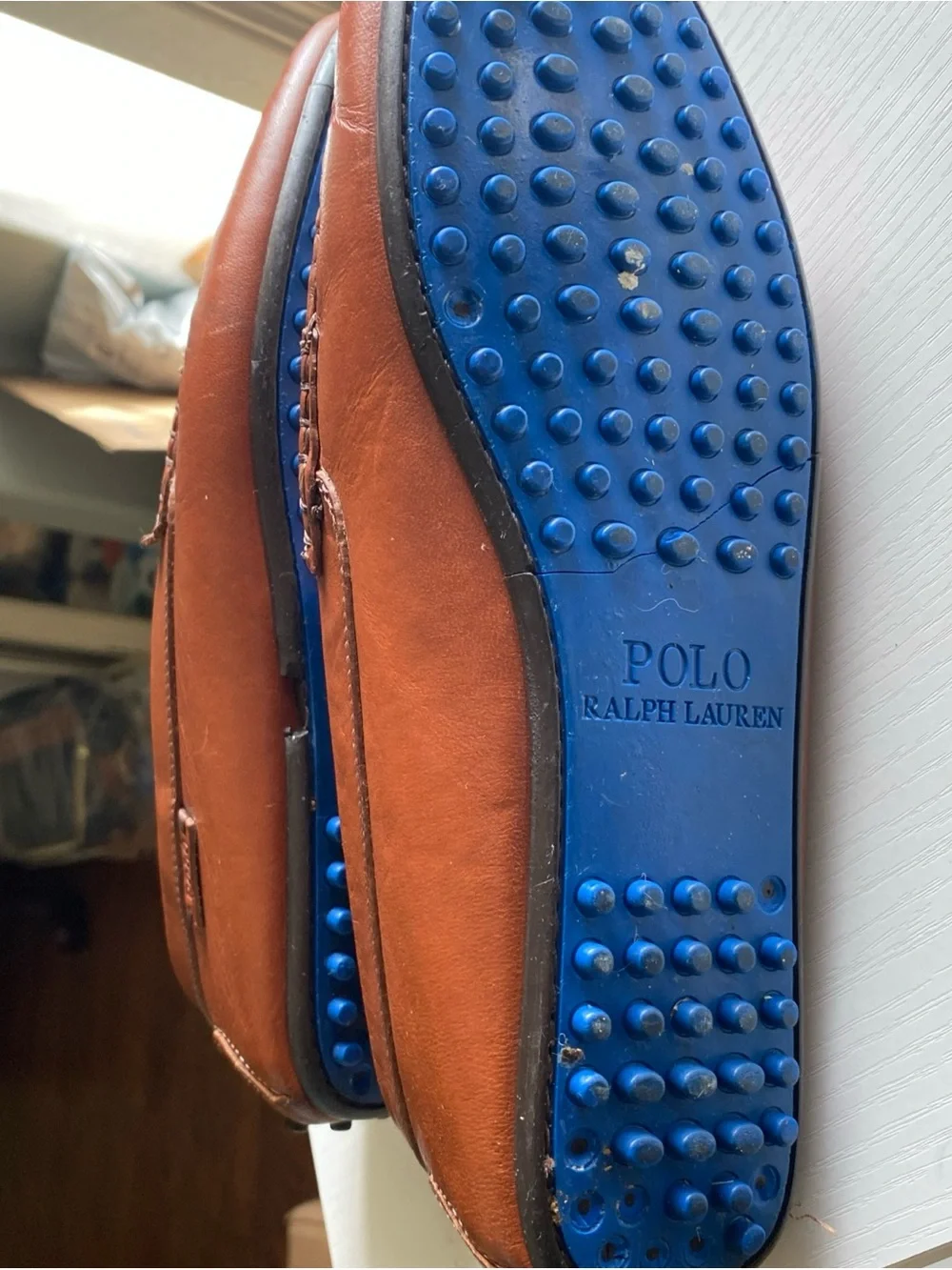 Ralph lauren polo Men's Leather Penny Loafers in Cognac Brown size 8.5